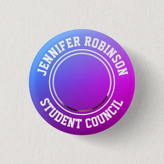 Foto vervangen | Studentenraad Ronde Button 3,2 Cm (Voorkant)