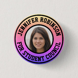 Foto vervangen Studentenraad Ronde Button 3,2 Cm