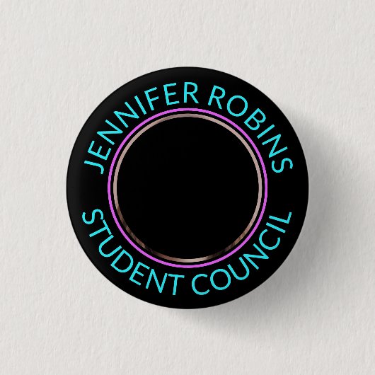 Foto vervangen | Studentenraad Ronde Button 3,2 Cm (Voorkant)