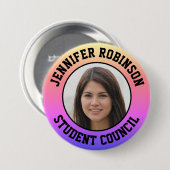 Foto vervangen | Studentenraad Ronde Button 7,6 Cm (Voorkant /achterkant)