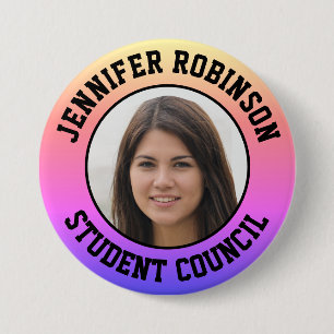 Foto vervangen   Studentenraad Ronde Button 7,6 Cm