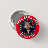 Foto vervangen | Verkiezingsronde Sjabloon Ronde Button 3,2 Cm (Voorkant /achterkant)