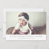 Foto verwelkomend Silver 3 | Aankondiging geboorte (Achterkant)