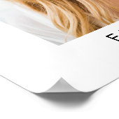 Foto verwelkoming bruiloftsreceptie poster (Hoek)