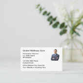 Foto Verzekeringsagent Visitekaartjes (Staand voorkant)