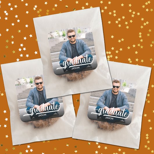 Foto Vet Script Afstuderen Vierkante Sticker