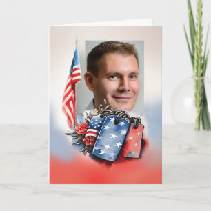 Foto  Veterans Day Dog Tags Kaart
