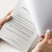 Foto & Video Formulieren Lash Toestemming Formulie Notitieblok