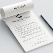 Foto & Video Formulieren Lash Toestemming Formulie Notitieblok