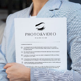 Foto & Video Formulieren Lash Toestemming Formulie Notitieblok