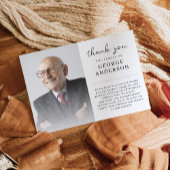 Foto Viering van het leven Begrafenis Dank u kaart