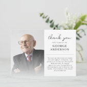 Foto Viering van het leven Begrafenis Dank u kaart (Staand voorkant)