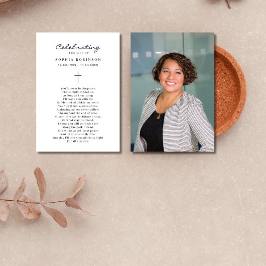 Foto Viering van het Leven Begrafenisgebed Kaart