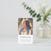 Foto Viering van het Leven Begrafenisgebed Kaart Visitekaartje (Staand voorkant)