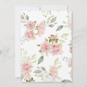 Foto: Viering van het leven, Floral Funeral Invite Kaart (Achterkant)