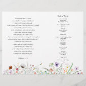 Foto Viering van Life Begrafenisprogramma Flyer (Achterkant)