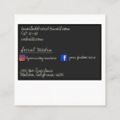  foto vierkante visitekaartje (Achterkant)