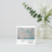  foto vierkante visitekaartje (Staand voorkant)