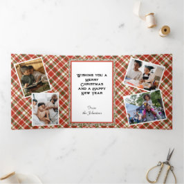 Foto Vintage Drievoudige Brief Vouw Vakantiekaart Drieluik Wenskaart
