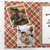 Foto Vintage Drievoudige Brief Vouw Vakantiekaart Drieluik Wenskaart (Binnenzijde eerst)