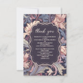 Foto Vintage William Morris Lavender Bridal Bedankkaart (Voorkant)