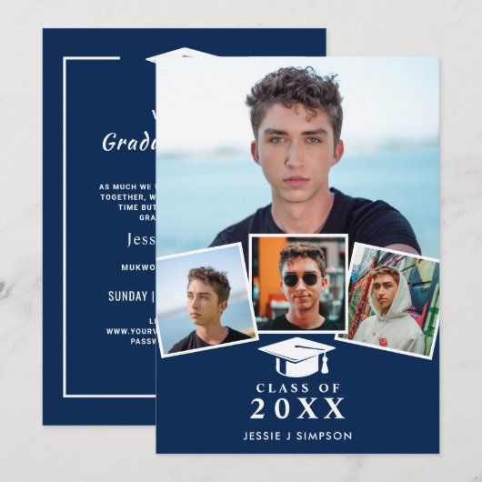 Foto VIRTUAL Graduation Party Kaart (Voorkant / Achterkant)