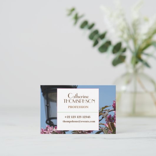 Foto Visitekaartje (Staand voorkant)