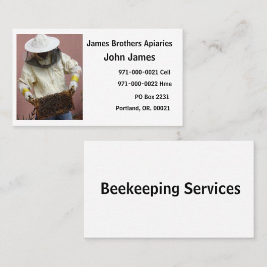 Foto Visitekaartje (Voorkant / Achterkant)