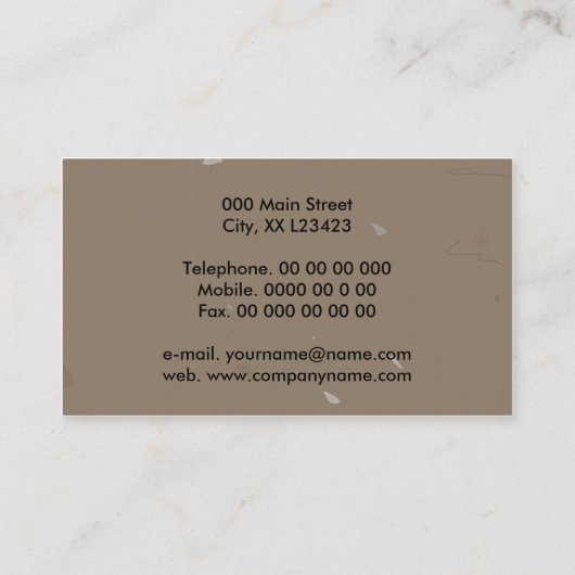 Foto Visitekaartje (Achterkant)