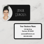 Foto Visitekaartje Black Lijst (Voorkant / Achterkant)