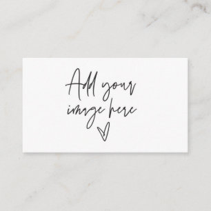 Foto Visitekaartje Logo branding Loyalty Card