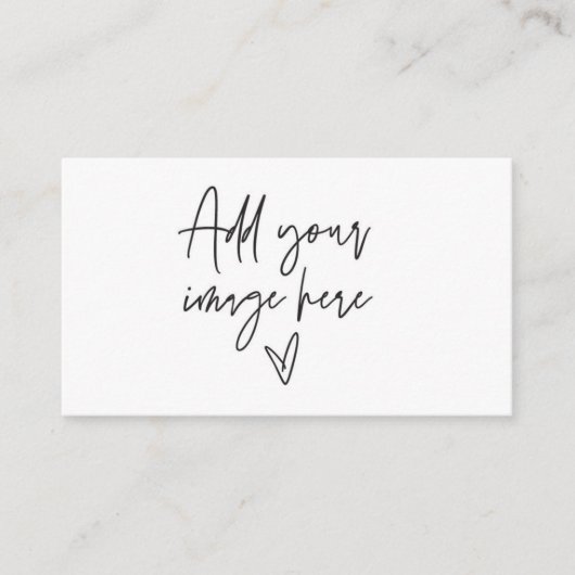 Foto Visitekaartje Logo branding Loyalty Card (Voorkant)