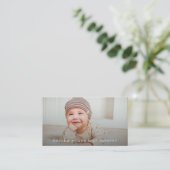 Foto Visitekaartje met QR-code (Staand voorkant)