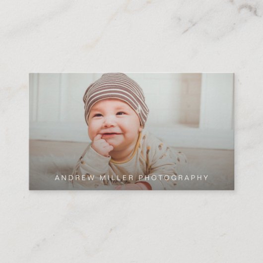 Foto Visitekaartje met QR-code (Voorkant)