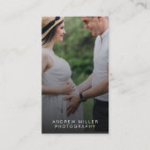 Foto Visitekaartje met QR Code verticaal (Voorkant)