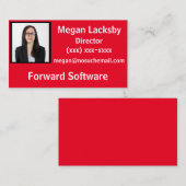 Foto Visitekaartje voor Matching Badge (Voorkant / Achterkant)