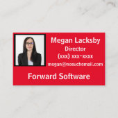 Foto Visitekaartje voor Matching Badge (Voorkant)