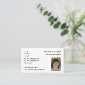 Foto Visitekaartjes van onroerend goed (Staand voorkant)