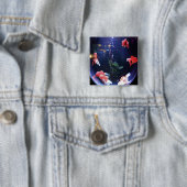Foto viskom vierkante button 5,1 cm (In situ)