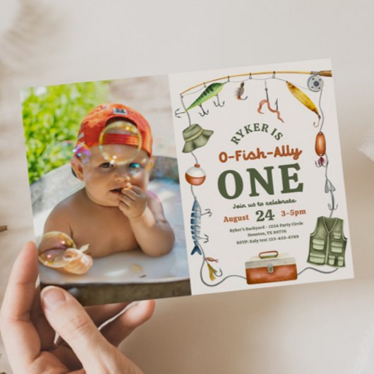 Foto Vist verjaardagsuitnodiging Kaart