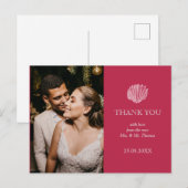 Foto Viva Magenta Zee Shell Weddenschap Hartelijk  Briefkaart (Voorkant / Achterkant)