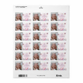 Foto Vlinder en Bijen Adres Etiket (Full Sheet)