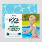 Foto Voetbal Pool Party Kaart (Voorkant / Achterkant)