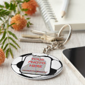  foto-Voetbal Sleutelhanger (Zijkant)