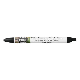 Foto volledig gepersonaliseerd zwarte inkt pen