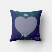 Foto voor 24th Wedding Jubileum Kussen (Achterkant)