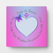 Foto voor 24th Wedding Jubileum Plaque Fotoplaat (Voorkant)