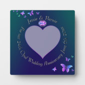 Foto voor 24th Wedding Jubileum Plaque Fotoplaat (Voorkant)