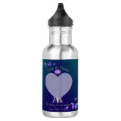 Foto voor 24th Wedding Jubileum Waterfles (Rechts)