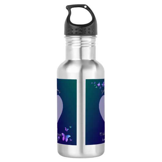 Foto voor 24th Wedding Jubileum Waterfles (Achterkant)